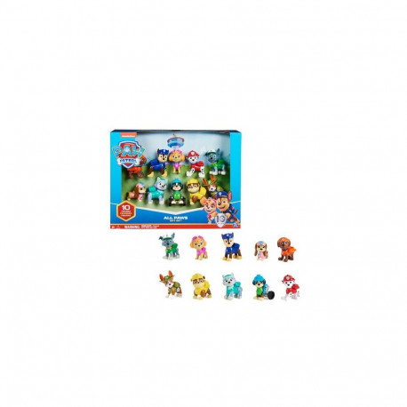 PAW Patrol , 10th Anniversary, All Paws On Deck Toy Figures Gift Pack with 10 Collectible Action Fig