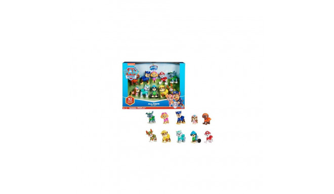 PAW Patrol , 10th Anniversary, All Paws On Deck Toy Figures Gift Pack with 10 Collectible Action Fig