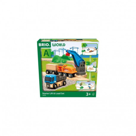 BRIO World Train Set Starter Lift &amp; Load Set