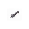 TROIKA KTL88-BK Keychain Black, Silver