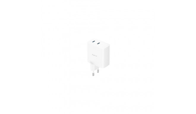 Havit UC45 EU - GaN 45 W dual-port travel charger, black