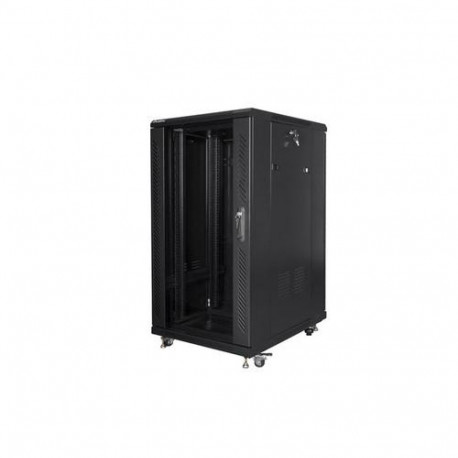 Lanberg FF01-6822-12B rack cabinet 22U Freestanding rack Black