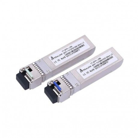 Extralink SFP+ WDM Module SFP+ 10G 10Gbps 1270/1330nm, single mode, 20km, LC, DOM, pair