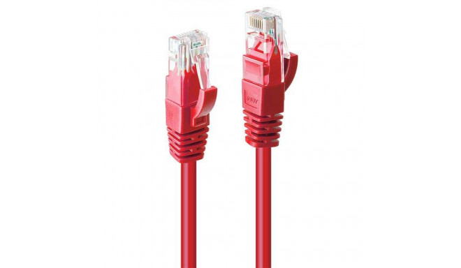 Lindy 10m Cat.6 U/UTP Network Cable, Red