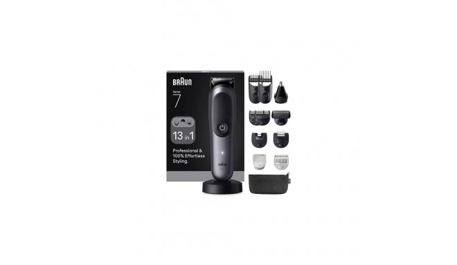 Braun AIO7560 hair trimmers/clipper Black, Grey 14 Lithium-Ion (Li-Ion)
