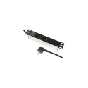 LogiLink PDU3B01 power distribution unit (PDU) 3 AC outlet(s) 1U Black