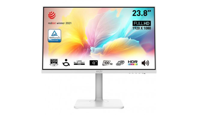 MSI Modern MD272XPW computer monitor 60.5 cm (23.8&quot;) 1920 x 1080 pixels Full HD White