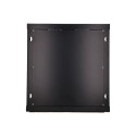 Extralink Rackmount cabinet 12U 600x600 Black wall mounted