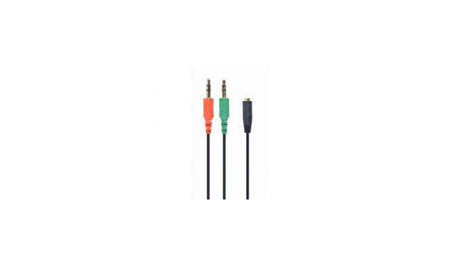 Gembird CCA-418 audio cable 0.2 m 3.5mm 2 x 3.5mm Black, Green, Red
