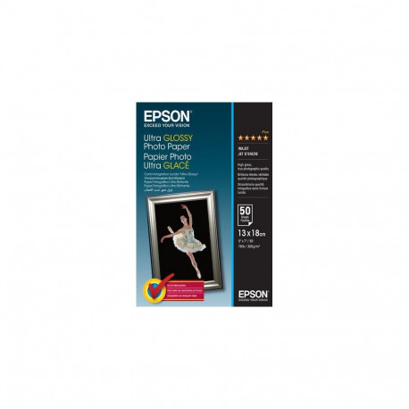 Epson Ultra Glossy Photo Paper - 13x18cm - 50 Sheets