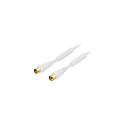 Deltaco AN-102 coaxial cable 2 m IEC 169-2 ha IEC 169-2 ho White