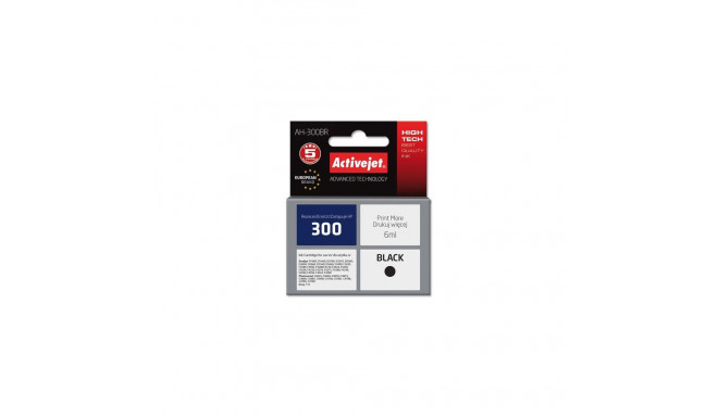 Activejet AH-300BR ink (replacement for HP 300 CC640EE; Premium; 6 ml; black)