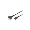 Goobay IEC Cord Denmark Type K, 2 m, Black