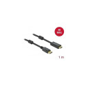DeLOCK Active DisplayPort 1.2 to HDMI Cable 4K 60 Hz 1 m