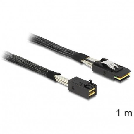 DeLOCK 83389 Serial Attached SCSI (SAS) cable 1 m Black