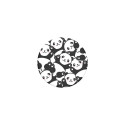 PopSockets 800976 holder Handle Black, White