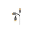 Goobay 75752 HDMI cable 1 m HDMI Type A (Standard) Grey