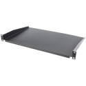 Intellinet 19&quot; Cantilever Shelf, 1U, Shelf Depth 350mm, Non-Vented, Max 25kg, Black, Three 