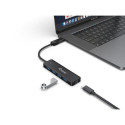 Equip 4-Port USB 3.2 Gen 1 Hub with USB-C Adapter