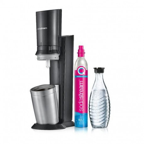 SodaStream Crystal 3.0 Metal, Stainless steel Black