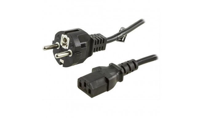 Deltaco DEL-109M-50 power cable Black 0.5 m CEE7/7 IEC C13