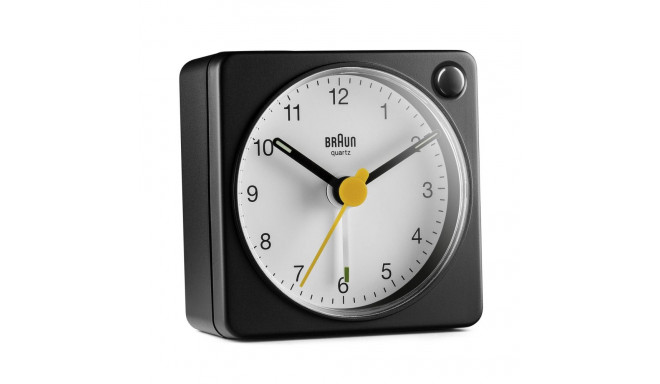Braun BC 02 XBW kvarts äratuskell must / valge valguslülitiga