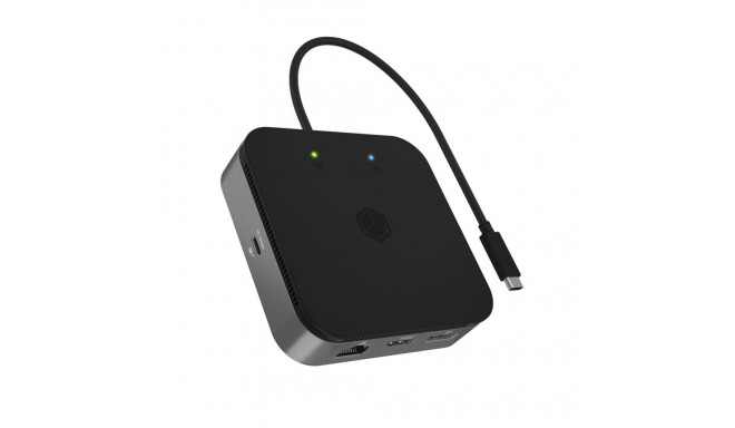 Icy Box 7w1 USB4 | 2x USB3.2 Gen 2 | 1x USB-C | 1x HDMI | 1x DP | audio | PD 60W