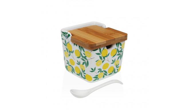 Sugar Bowl Versa Ceramic 8,8 x 8,5 x 8,8 cm Lemon
