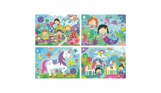 4-Puzzle Set Educa 18905 Fantasy