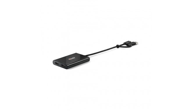 "Club3D Adapter USB-C (USB A Adapter) > 2x HDMI 4K@60Hz St/Bu"