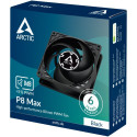 "ARCTIC Lüfter P8 80*80*25 Max-80mm PWM regulated (Black)"