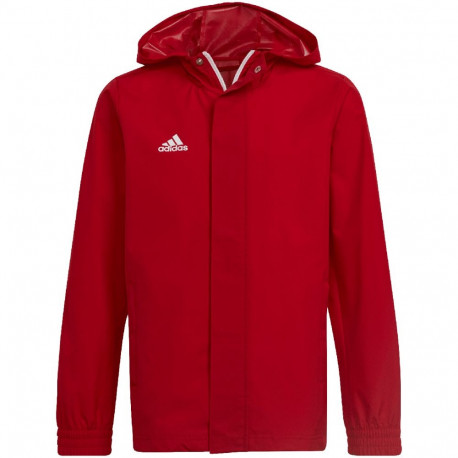 Kurtka dla dzieci adidas Entrada 22 All-Weather czerwona IK4013 176cm