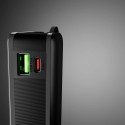 Powerbank SBS 20000 mAh 20W with built-in USB-C cable and digital display - black