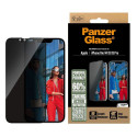 Privaatsusfiltriga kaitseklaas PanzerGlass iPhone 13/13 Pro/14/16e Privacy UWF aplik.