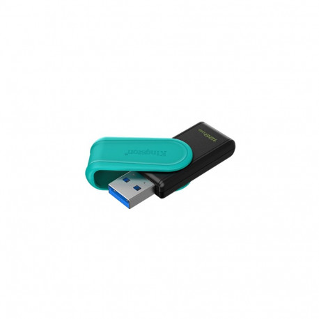 Kingston USB Flash Drive | DataTraveler Exodia S | 128 GB | USB Type-A | Black/Turquoise
