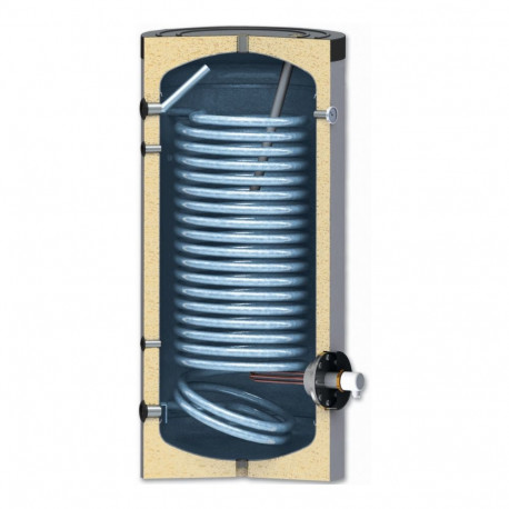 Sunsystem SWPN200 | Enameled Water Heater 200L with Heat Exchanger 1.9 m