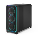 Fractal Design Meshify 3 XL Ambience Pro RGB must TG hele toon ATX toiteplokk kaasas ei