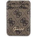 Guess rahakott kaardipesa alus GUWMSHG4SHW pruun MagSafe 4G klassikaline logo
