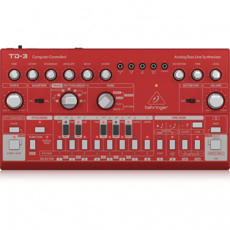 Behringer TD-3-RD synthesizer Analog synthesizer Red