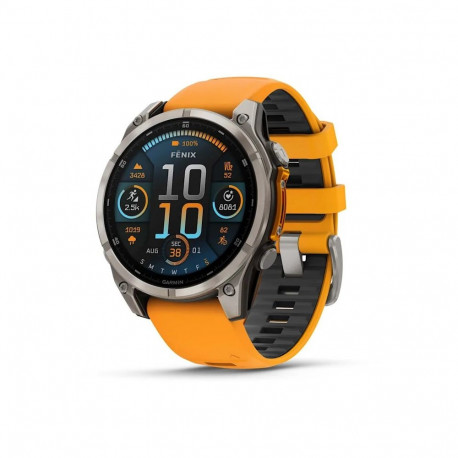 Garmin fenix 8 3.56 cm (1.4") AMOLED 47 mm Digital 454 x 454 pixels Touchscreen Graphite Wi-Fi GPS (