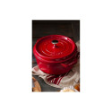 Staub ümmargune malmpott - 3,8 l, punane