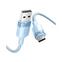 USB 2.0 A to USB-C 3A cable Vention CTNLH 2M (blue)