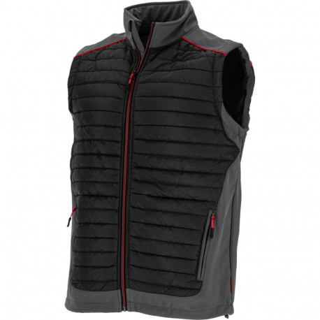 Bezrękawnik ocieplany czar.-szar.-czerw., "3xl", ce, lahti