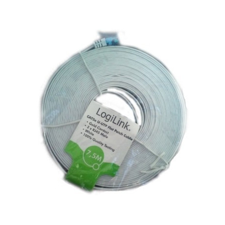 CAT5e U-UTP flat patch cable, 15m