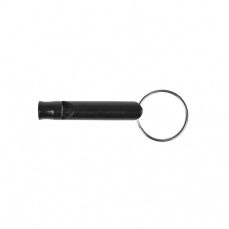 Survival Gear - GUARD WHISTLE Aluminium Black 45mm