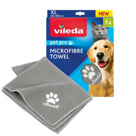Pet Towel - Vileda Pet Pro Microfibre, Blue