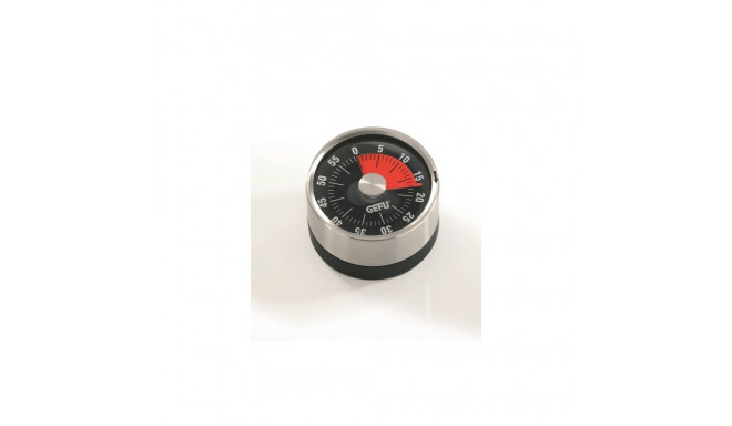 Kitchen Timer - GEFU OPTICO - Mechanical, Black, Stainless Steel