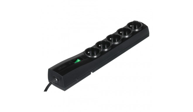 Power Strip - Ever Classic 3m 5 AC Outlets 250V Black