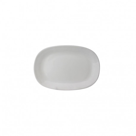 taldrik kandiline ovaalne 23.4cm valge