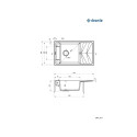 MAGNETIC SINK W/ FITTS ZRM_A113 GRAN WHT